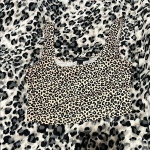 Leopard Print Crop Top